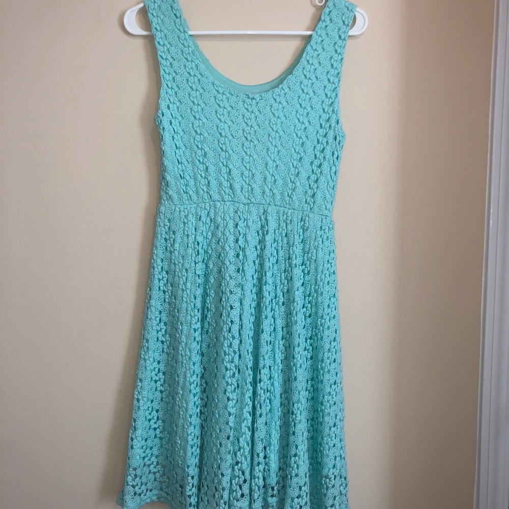 Blue Rain Mint Knit Dress - Picture 2 of 4